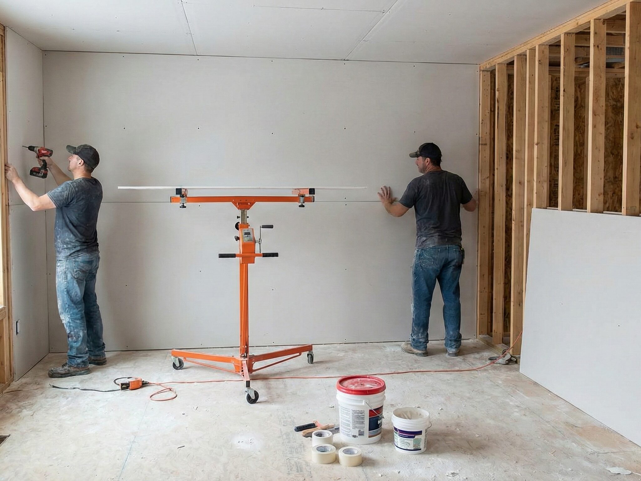 Drywall installation and finishing